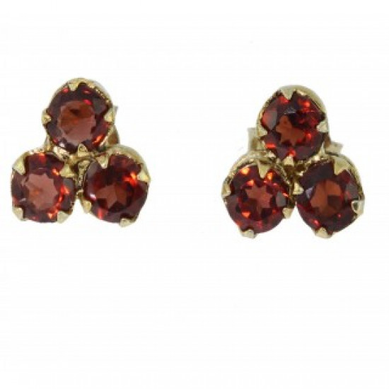 Vermeil Garnet Earrings EF-29