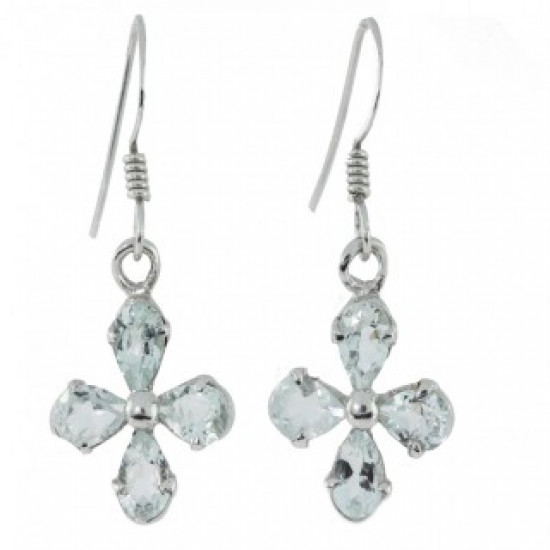 Sterling Silver Aquamarine Earrings Sterling Silver Aquamarine Earrings