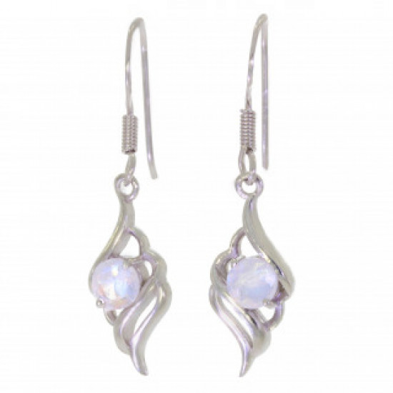Sterling Silver Moonstone Earrings EF-46