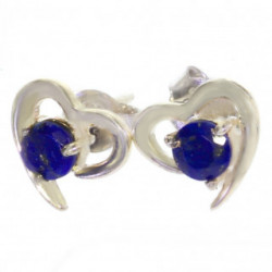 boucles d'oreilles argent lapis lazuli EF-47