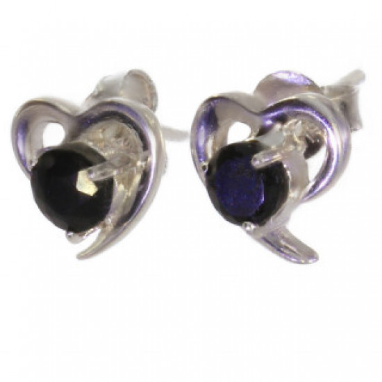 Sterling Silver Black Onyx Earrings EF-47