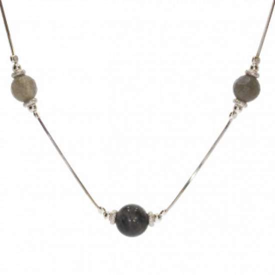 Sterling Silver Labradorite Necklace