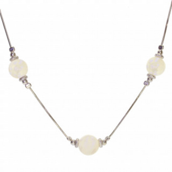 collier pierre de lune argent C-50-01