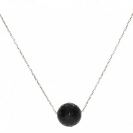 Sterling Silver Black Onyx Necklace