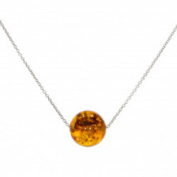 collier ambre argent C-28-01