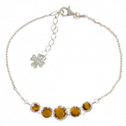 bracelet oeil de tigre argent B-88-01