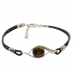 bracelet oeil de tigre argent B-46-02