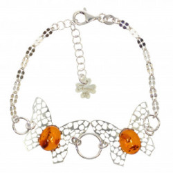 bracelet ambre argent B-42-03