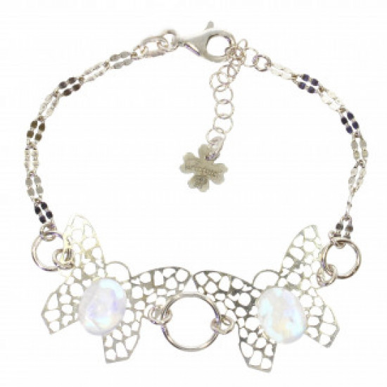 Sterling Silver Moonstone Bracelet B-42-03