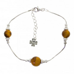 bracelet oeil de tigre argent B-38-01