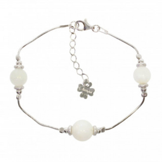 Sterling Silver Moonstone Bracelet B-38-01