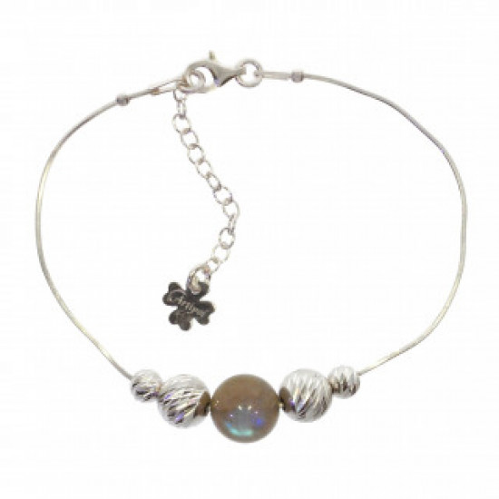 Sterling Silver Labradorite Bracelet B-38-02