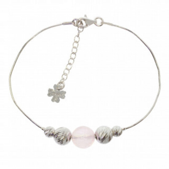 Sterling Silver Rose Quartz B-38-02