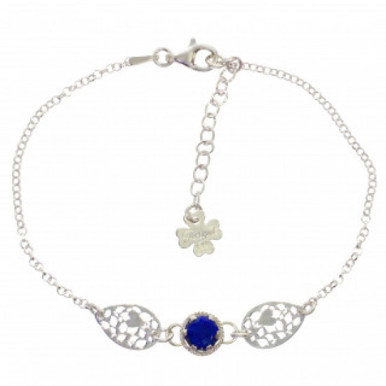 bracelet lapis lazuli argent B-44-02