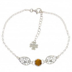 bracelet oeil de tigre argent B-44-02