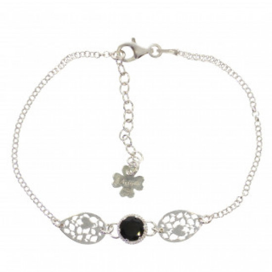 Sterling Silver Black Onyx Bracelet B-44-02