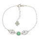 bracelet emeraude argent