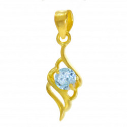 Vermeil Blue Topaz Pendant