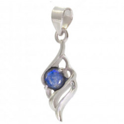 Sterling Silver Labradorite Pendant PF-58