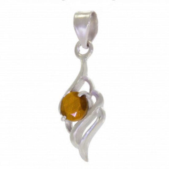 Sterling Silver Tiger's Eye Pendant