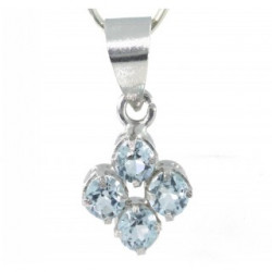 pendentif PF-06 topaze bleu