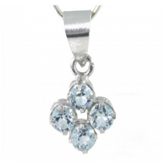 pendentif PF-06 topaze bleu