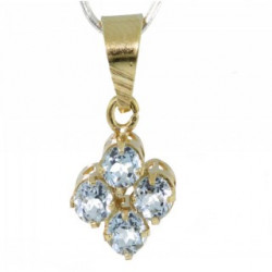 Vermeil Blue Topaz Pendant