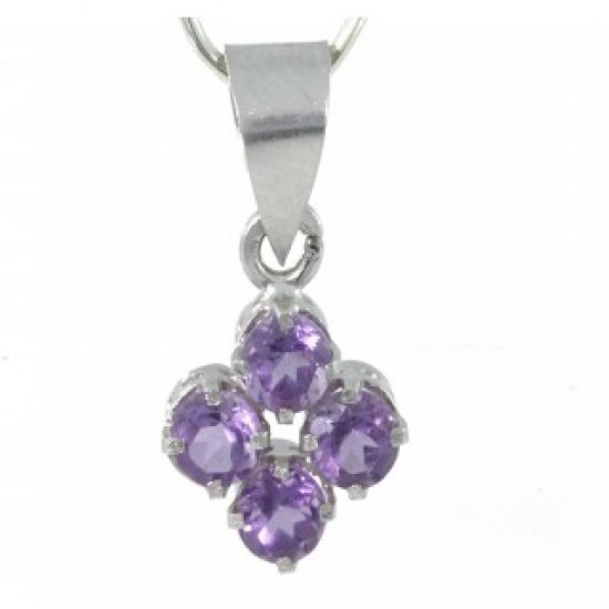 Sterling Silver Amethyst Pendant PF-06 Sterling Silver Amethyst Pendant PF-06