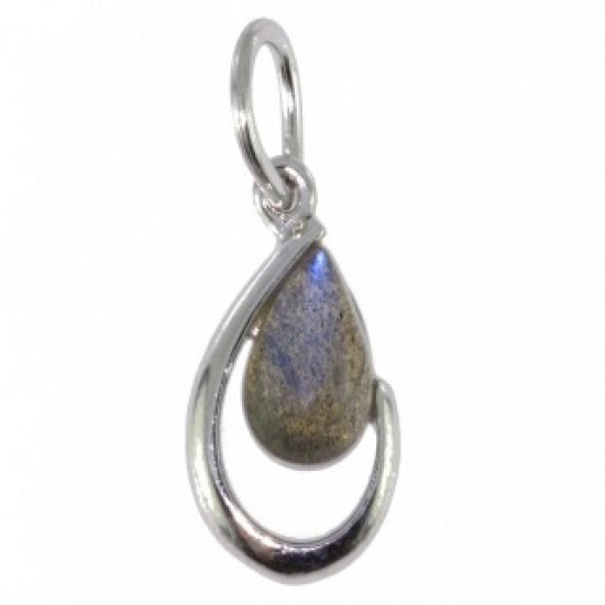 Sterling Silver Labradorite Pendant P22-07