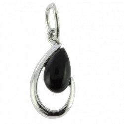 Sterling Silver Black Onyx Pendant P22-07