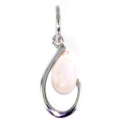 Sterling Silver Rose Quartz Pendant