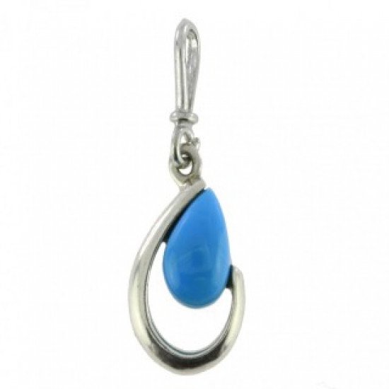 Sterling Silver Turquoise Pendant