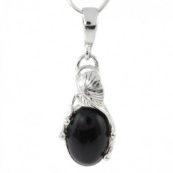 Sterling Silver Black Onyx Pendant P26-02