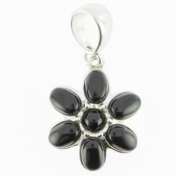 Sterling Silver Black Onyx Pendant P26-03