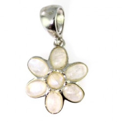 Sterling Silver Rose Quartz Pendant
