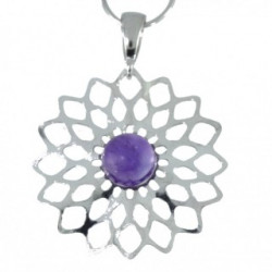 Sterling Silver Amethyst Pendant P26-09