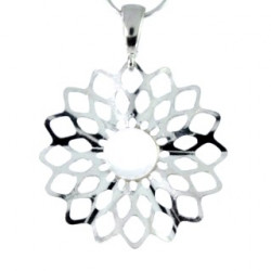 Sterling Silver Moonstone Pendant P26-09