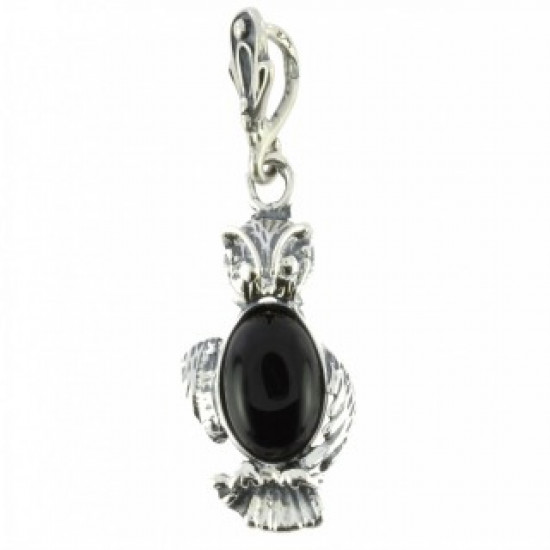 Sterling Silver Black Onyx Pendant P26-11