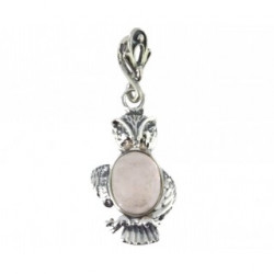 Sterling Silver Rose Quartz Pendant