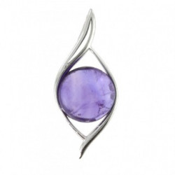 Sterling Silver Amethyst Pendant P26-13