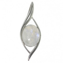 Sterling Silver Moonstone Pendant P26-13