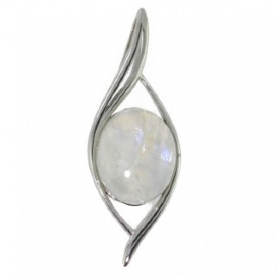 Sterling Silver Moonstone Pendant P26-13