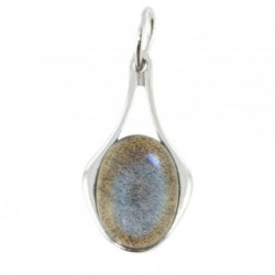 Sterling Silver Labradorite Pendant P30-10