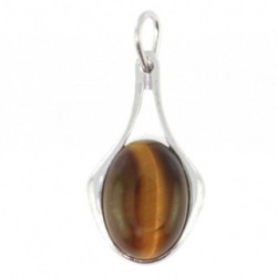 Sterling Silver Tiger's Eye Pendant