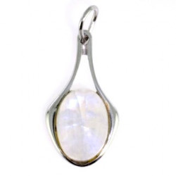 Sterling Silver Moonstone Pendant P30-10
