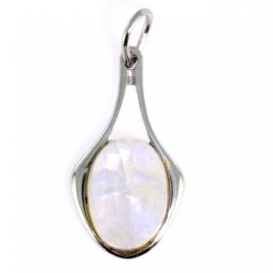Sterling Silver Moonstone Pendant P30-10