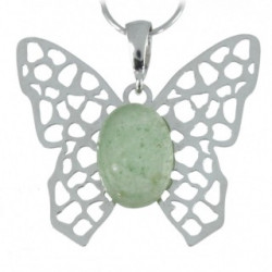 Sterling Silver Jade Pendant P34-08