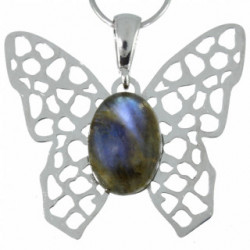 Sterling Silver Labradorite Pendant P34-08