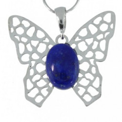 Sterling Silver Lapis Lazuli Pendant P34-08