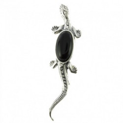 pendentif P34-09 onyx noire salamandre